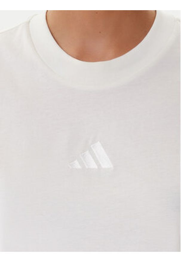 Adidas - adidas T-Shirt ALL SZN JJ1243 Biały Regular Fit. Kolor: biały. Materiał: bawełna