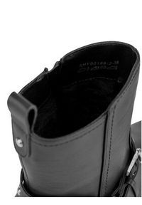 DeeZee Botki HY60188-2 Czarny. Kolor: czarny. Materiał: materiał #2