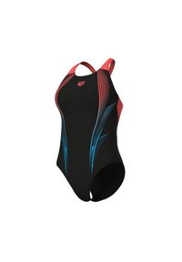 Damski kostium kąpielowy 1-częściowy Arena Blast V Back. Kolor: czarny #1