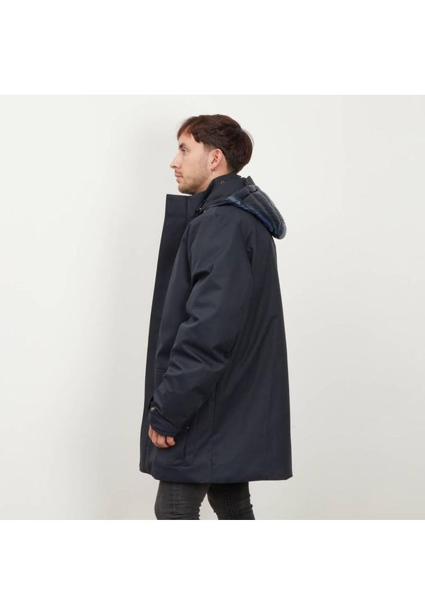 Geox - Kurtka GEOX M AERANTIS PARKA Niebieski. Kolor: niebieski. Materiał: tkanina