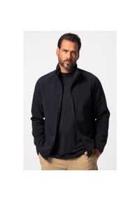 JAY-PI - Męska Bluza rozpinana FLEXNAMIC® golf materiał scuba do rozm. 7XL. Typ kołnierza: golf. Kolekcja: plus size. Kolor: niebieski. Materiał: bawełna, elastan, poliester, materiał. Sport: golf