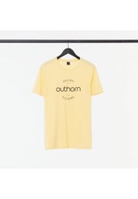 outhorn - T-shirt z nadrukiem męski. Materiał: jersey, materiał, wiskoza, bawełna. Wzór: nadruk #3