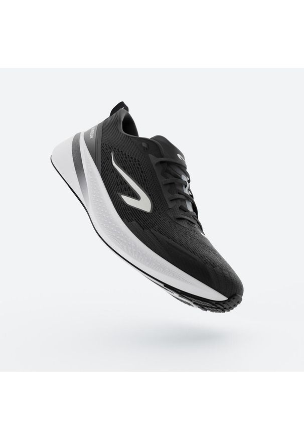KIPRUN - Buty do biegania męskie Kiprun Cushion 500. Kolor: biały, wielokolorowy, czarny. Szerokość cholewki: normalna