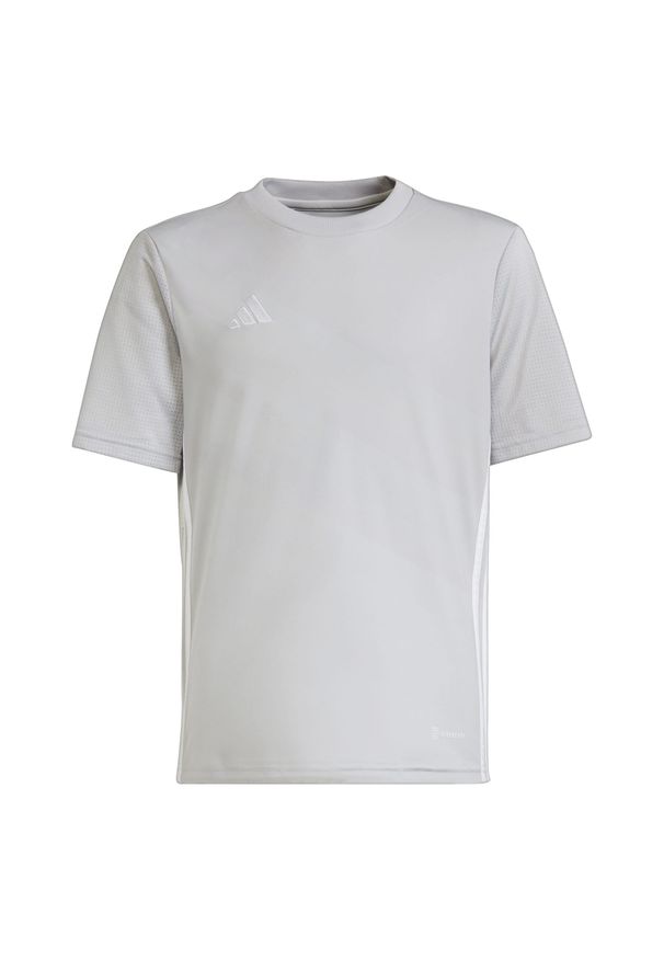 Adidas - Koszulka dla dzieci adidas Tabela 23. Kolor: szary, biały, wielokolorowy. Materiał: materiał. Sport: piłka nożna