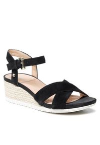 Geox Espadryle D Ischia Corda C D02HHC 00022 C9999 Czarny. Kolor: czarny. Materiał: zamsz, skóra