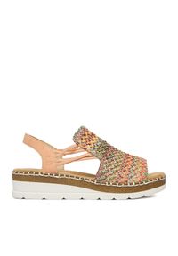 Rieker Sandały CEO-V1241-90 Kolorowy. Materiał: materiał. Wzór: kolorowy #1