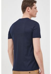 Polo Ralph Lauren t-shirt 710862962001 męski kolor granatowy gładki. Typ kołnierza: polo. Kolor: niebieski. Materiał: poliester. Wzór: gładki #4