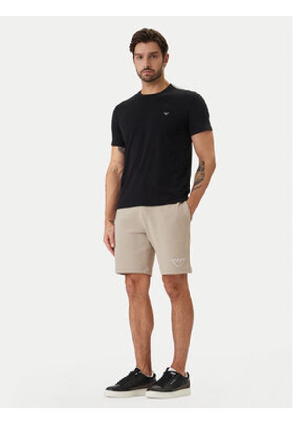 Emporio Armani Underwear Szorty sportowe EM000495 AF19053 U1102 Beżowy. Kolor: beżowy. Materiał: bawełna. Styl: sportowy