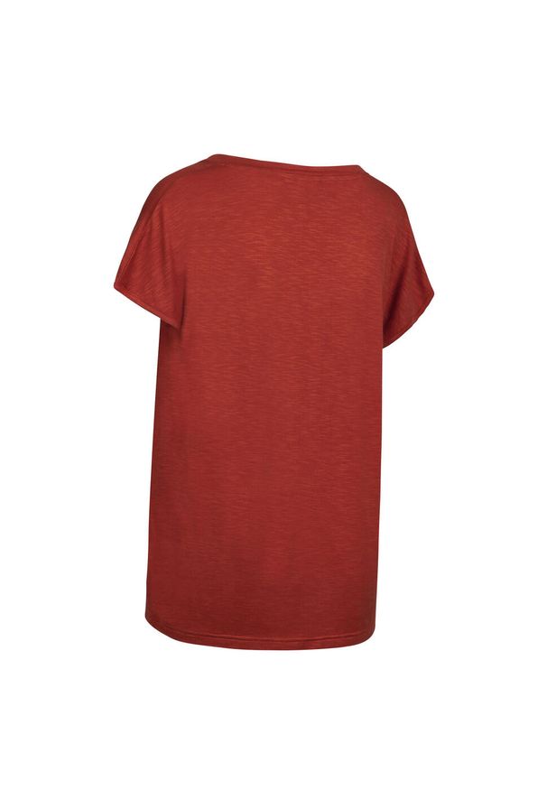 TRESPASS - T-shirt Damski Relaxed Fit Kabra. Kolor: pomarańczowy. Sport: turystyka piesza