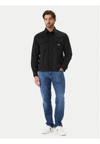 Guess Jeans Koszula M6RH60 WJ921 Czarny Boxy Fit. Kolor: czarny. Materiał: bawełna #4