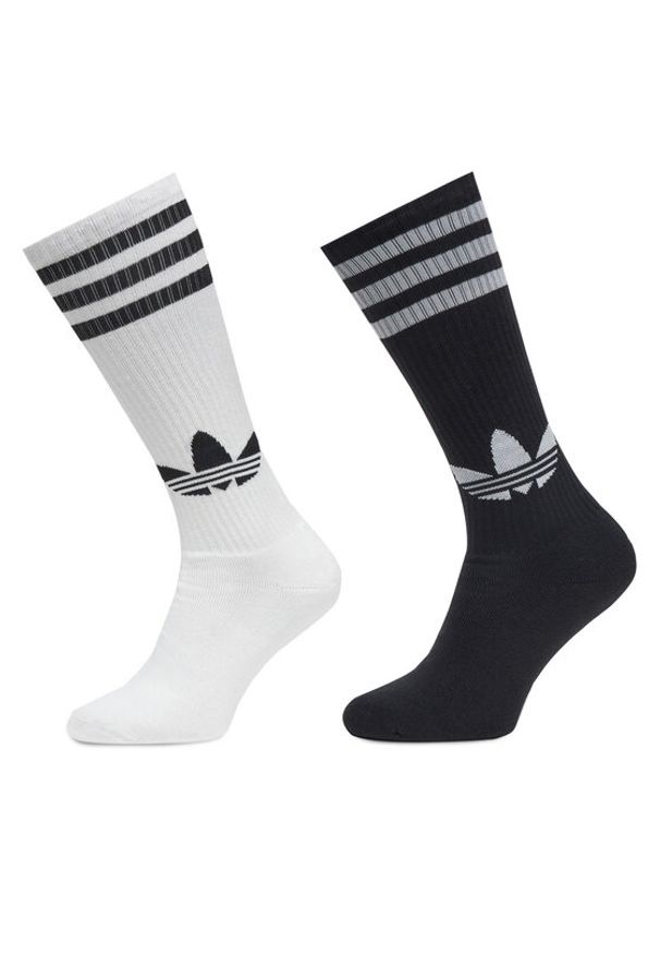Adidas - adidas Skarpety długie Knee JC8878 Biały. Kolor: biały. Materiał: materiał, bawełna