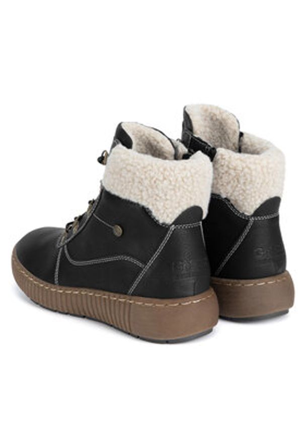 Go Soft Trzewiki WS5586-26 Czarny. Kolor: czarny. Materiał: materiał