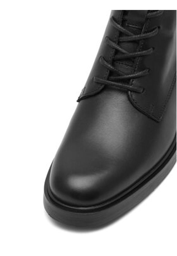 Gino Rossi - GINO ROSSI Trzewiki ANITA-25205PE Czarny. Kolor: czarny. Materiał: skóra