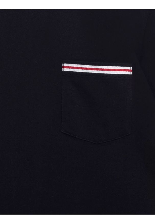 Big-Star - Koszulka męska z kieszonką czarna Toms 906. Okazja: na co dzień. Kolor: czarny. Materiał: dzianina, bawełna. Wzór: aplikacja. Styl: casual, klasyczny