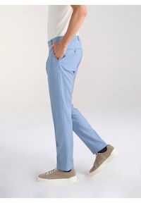 Pako Lorente - PAKO LORENTE – Błękitne męskie spodnie garniturowe. Kolor: niebieski. Materiał: wełna. Styl: elegancki #6