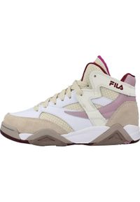 Fila - Buty FILA SQUAD Beżowy. Kolor: beżowy. Materiał: tkanina, skóra. Styl: sportowy #2