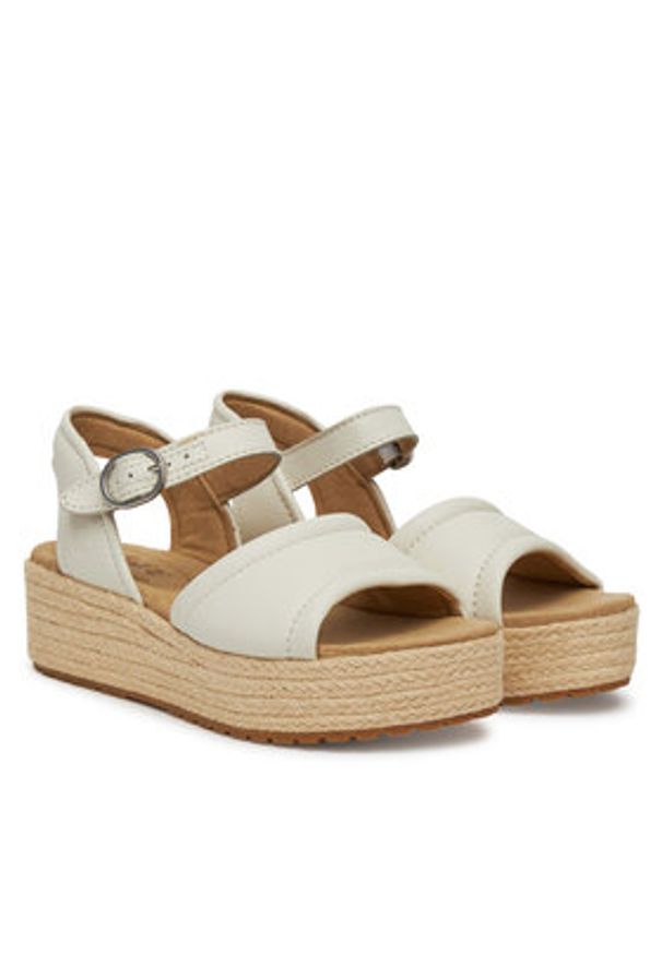 Timberland Espadryle Santorini Sun TB0A4168ETD1 Écru. Kolor: kremowy. Materiał: skóra