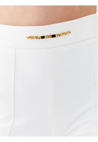 Elisabetta Franchi Spodnie materiałowe PA-009-36E2-V250 Biały Regular Fit. Kolor: biały. Materiał: materiał, syntetyk