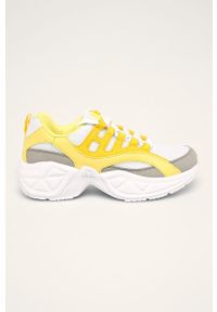 Kappa - Buty Overton. Nosek buta: okrągły. Zapięcie: sznurówki. Kolor: żółty. Materiał: guma
