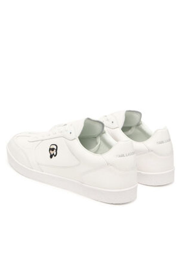Karl Lagerfeld - KARL LAGERFELD Sneakersy KL53830N Biały. Kolor: biały. Materiał: skóra
