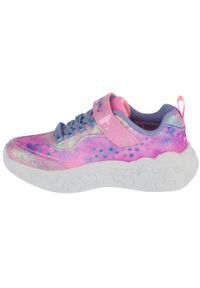 skechers - Buty sportowe Sneakersy dziewczęce, Eternal Heart Lights. Kolor: różowy. Sport: turystyka piesza