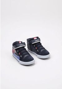 Geox - Buty GEOX B KILWI BOY Niebieski. Kolor: niebieski. Materiał: tkanina, skóra. Sport: turystyka piesza