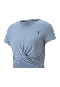 Puma - Koszulka do jogi damska PUMA Studio Yogini Lite Twist. Kolor: niebieski. Sport: joga i pilates #1