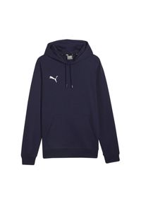 Puma - Męska Bluza Z Kapturem Team Goal Casual. Typ kołnierza: kaptur. Kolor: niebieski