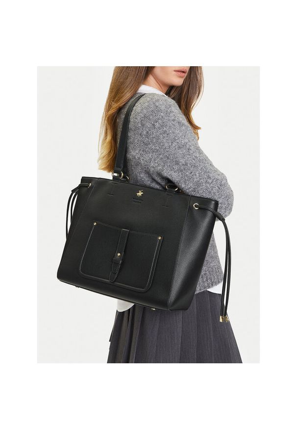 Torebka Beverly Hills Polo Club. Kolor: czarny