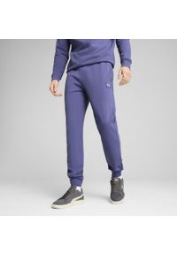 Puma - Męskie spodnie Essentials Elevated PUMA Blue Crystal. Kolor: niebieski. Sport: fitness