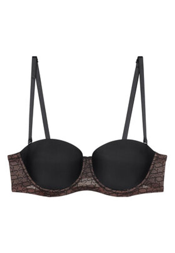 Triumph Biustonosz bardotka Signature Sheer 10224861 Czarny. Kolor: czarny. Materiał: syntetyk