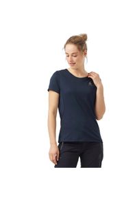 Koszulka z krótkim rękawem trekkingowa damska Odlo T-shirt F-DRY granatowa. Kolor: niebieski. Długość rękawa: krótki rękaw. Długość: krótkie #1