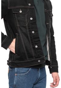 Mustang - MUSTANG New York Shearling MĘSKA KURTKA PRZEJŚCIOWA DENIM BLACK 1008509 4000 982. Materiał: jeans, denim #3