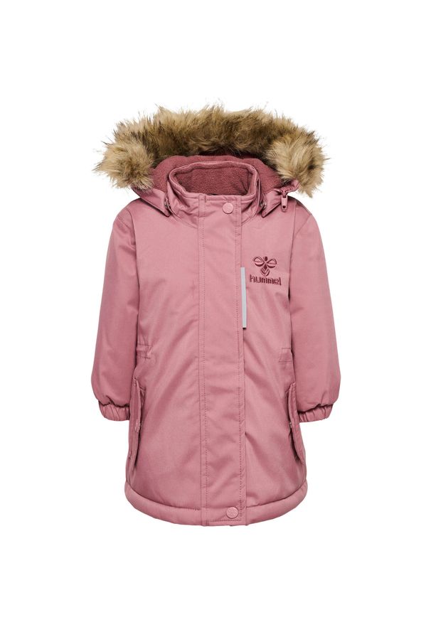 Kurtka wodoodporna dla dziewczynki Hummel Penni Tex. Kolor: zielony, różowy, niebieski, wielokolorowy. Materiał: materiał