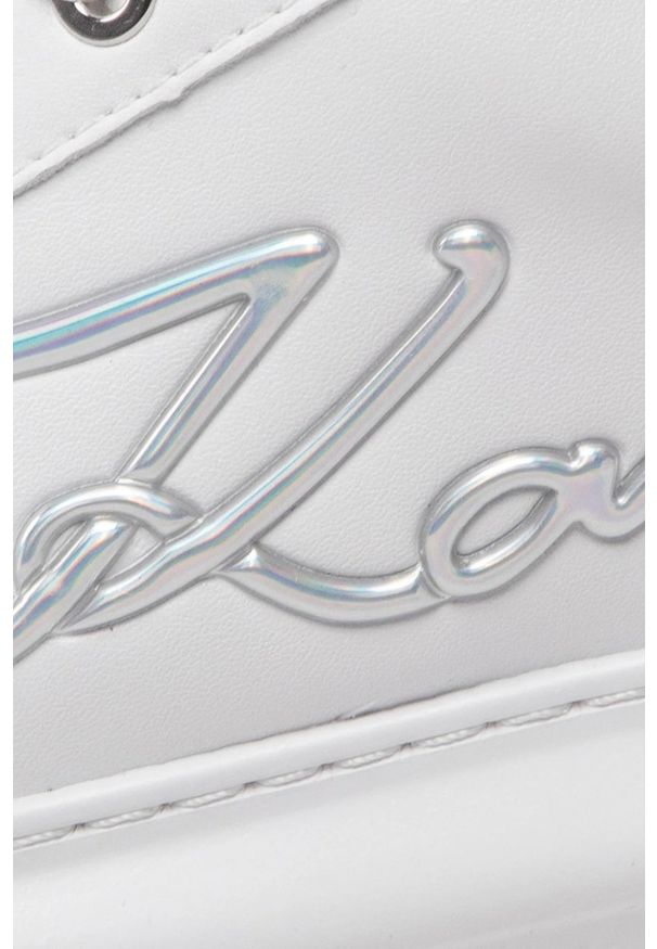 Karl Lagerfeld - KARL LAGERFELD Białe sneakersy damskie KAPRI Signia Lace Lthr, Rozmiar 41. Kolor: biały