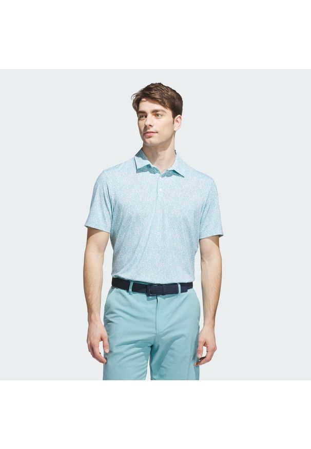 Adidas - Koszulka Ultimate365 Mini Bunker Polo. Typ kołnierza: polo. Kolor: niebieski. Styl: sportowy