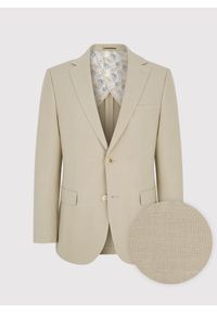 Pako Lorente - PAKO LORENTE – Lniana marynarka męska w kolorze oliwkowym. Okazja: na co dzień. Kolor: beżowy, oliwkowy. Materiał: len. Styl: casual #4