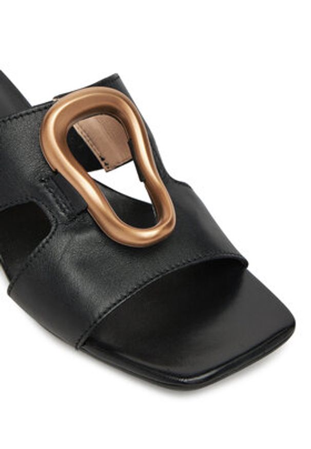 Hispanitas Klapki Dallas HV254074 Czarny. Kolor: czarny. Materiał: skóra