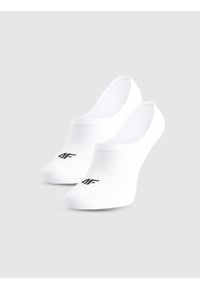 4f - 4F Skarpetki casual stopki (3-pack) damskie - białe 35-38. Kolor: biały. Materiał: włókno, materiał, poliamid, bawełna