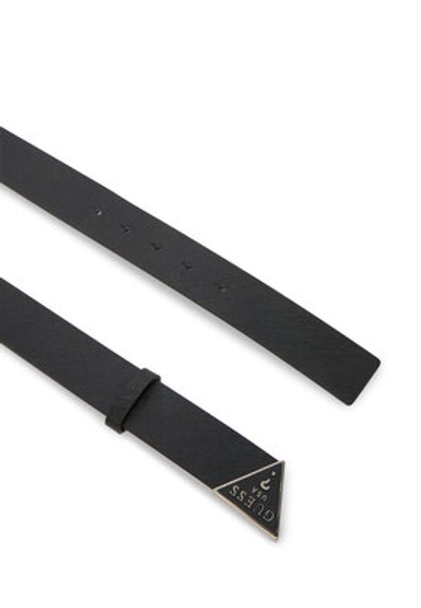 Guess Pasek BM7943 P6335 Czarny. Kolor: czarny. Materiał: skóra