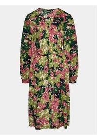 Pieces Sukienka koszulowa 17142593 Kolorowy Regular Fit. Materiał: wiskoza. Wzór: kolorowy. Typ sukienki: koszulowe #5