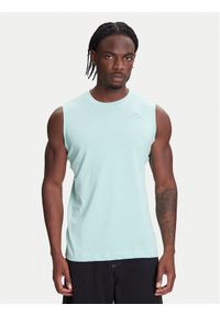 Kappa Tank top Logo Corpo Cadwal 303HZB0 Zielony Regular Fit. Kolor: zielony. Materiał: bawełna