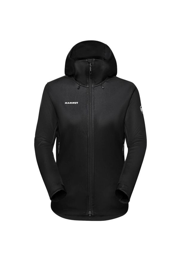 Softshell damski Mammut Ultimate VII SO Hooded Jacket. Kolor: wielokolorowy, czarny, szary. Materiał: softshell