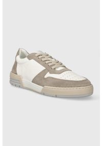 Garment Project - GARMENT PROJECT sneakersy skórzane Legacy 80s kolor beżowy GPF2496. Nosek buta: okrągły. Zapięcie: sznurówki. Kolor: beżowy. Materiał: skóra #5