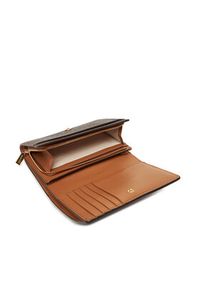 MICHAEL Michael Kors Duży Portfel Damski 32T5GJ6D9B Brązowy. Kolor: brązowy. Materiał: skóra