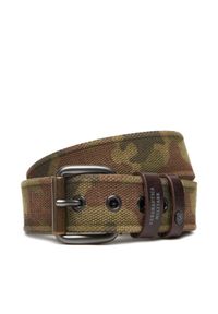 Aeronautica Militare Pasek Męski 252CI0315UCT03316 Khaki. Kolor: brązowy. Materiał: materiał