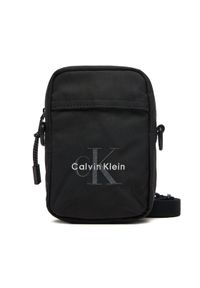 Calvin Klein Saszetka Bold Logo Nylon Slim Reporter LV04D3231G Czarny. Kolor: czarny. Materiał: materiał #1