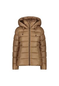 Kurtka puchowa z kapturem z efektem 3D dla kobiet CMP. Typ kołnierza: kaptur. Kolor: wielokolorowy, brązowy, czarny. Materiał: puch #1