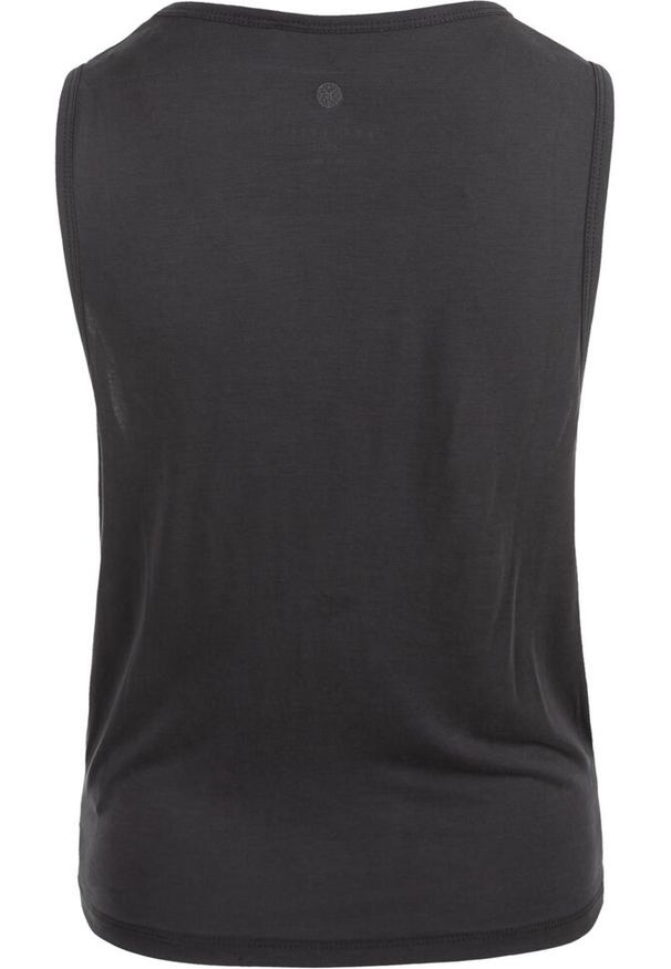 ENDURANCE - Koszulka do jogi Athlecia Diamy cropped tank top. Kolor: czarny. Materiał: poliester. Sport: joga i pilates