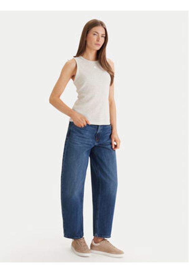 Calvin Klein Jeans Jeansy LV047F685G Niebieski Barrel Fit. Kolor: niebieski